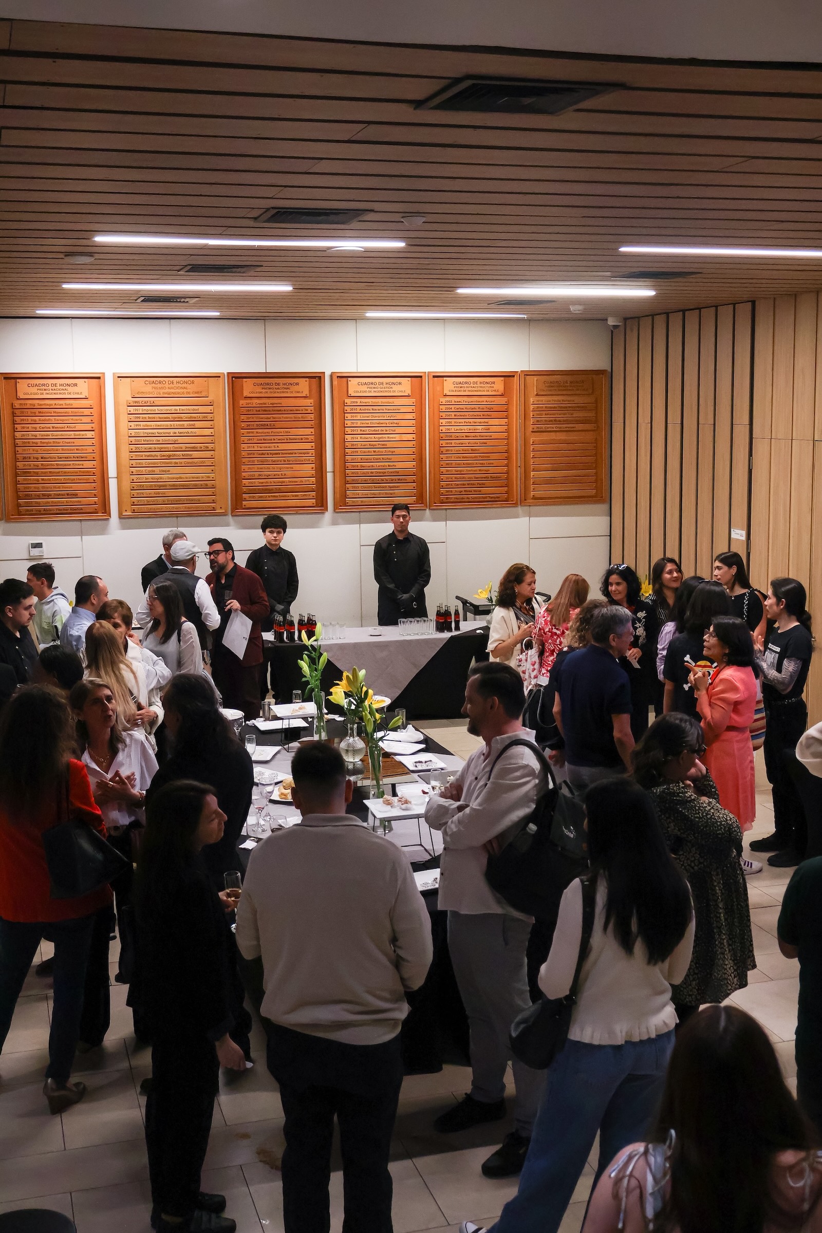 Plano general elevado del salón